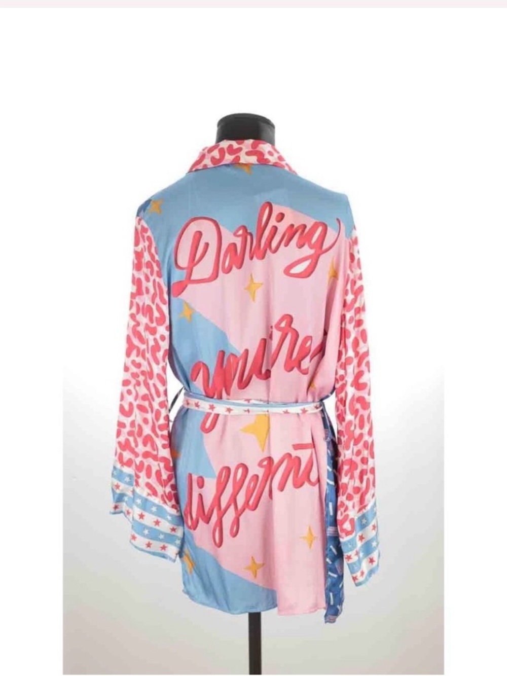 Me369 Graphic Belted Kimono  - "Darling You're Different"
Colorful - Picture 2 of 7